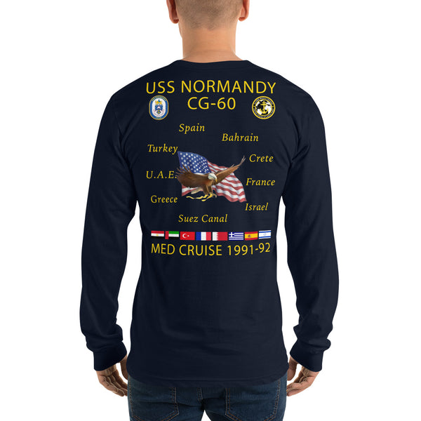 USS Normandy (CG-60) 1991-92 Long Sleeve Cruise Shirt