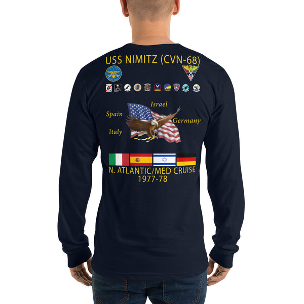 USS Nimitz (CVN-68) 1977-78 Long Sleeve Cruise Shirt