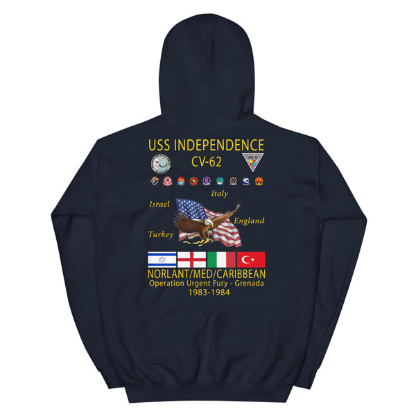 USS Independence (CV-62) 1983-84 Cruise Hoodie