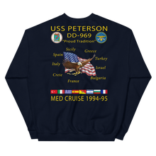 Load image into Gallery viewer, USS Peterson (DD-969) 1994-95 Cruise Sweatshirt