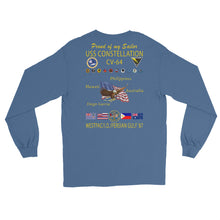 Load image into Gallery viewer, USS Constellation (CV-64) 1987 Long Sleeve Cruise Shirt - FAMILY