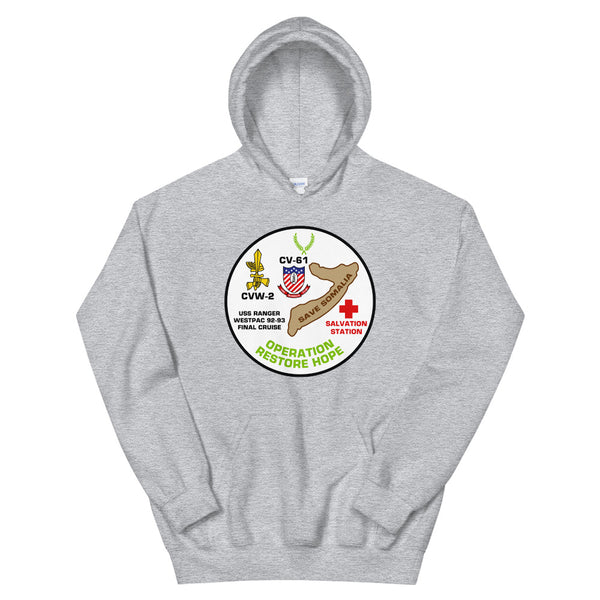 USS Ranger (CV-61) Operation Restore Hope '92-'93 Hoodie