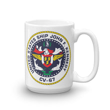 Load image into Gallery viewer, USS John F. Kennedy (CV-67) Ship&#39;s Crest Mug
