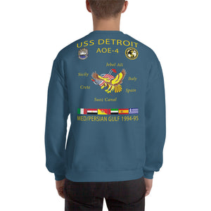 USS Detroit (AOE-4) 1994-95 Cruise Sweatshirt