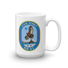 Load image into Gallery viewer, USS Iowa (BB-61) Ship&#39;s Crest Mug