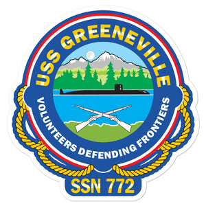 USS Greeneville (SSN-772) Ship's Crest Vinyl Sticker
