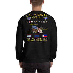 USS Midway (CVA-41) 1975 Cruise Sweatshirt