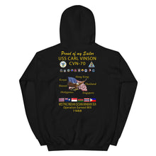 Load image into Gallery viewer, USS Carl Vinson (CVN-70) 1988 Cruise Hoodie - Family