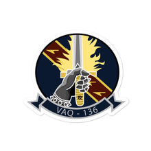 Load image into Gallery viewer, VAQ-136 Gauntlets Squadron Crest Vinyl Sticker
