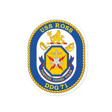 Load image into Gallery viewer, USS Ross (DDG-71) Ship&#39;s Crest Vinyl Sticker