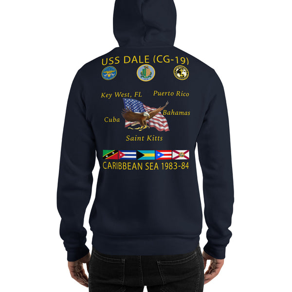 USS Dale (CG-19) 1983-84 Caribbean Cruise Hoodie