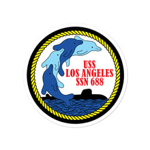 Load image into Gallery viewer, USS Los Angeles (SSN-688) Ship&#39;s Crest Vinyl Sticker