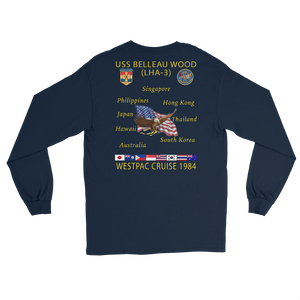 USS Belleau Wood (LHA-3) 1984 Long Sleeve Cruise Shirt
