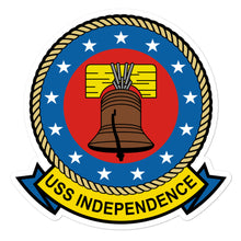 Load image into Gallery viewer, USS Independence (CVA/CV-62) Ship&#39;s Crest Vinyl Sticker