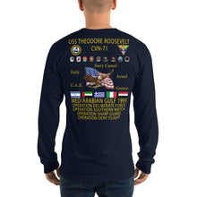 Load image into Gallery viewer, USS Theodore Roosevelt (CVN-71) 1995 Long Sleeve Cruise Shirt