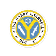 Load image into Gallery viewer, USS Harry E. Yarnell (DLG-17) Ship&#39;s Crest Vinyl Sticker