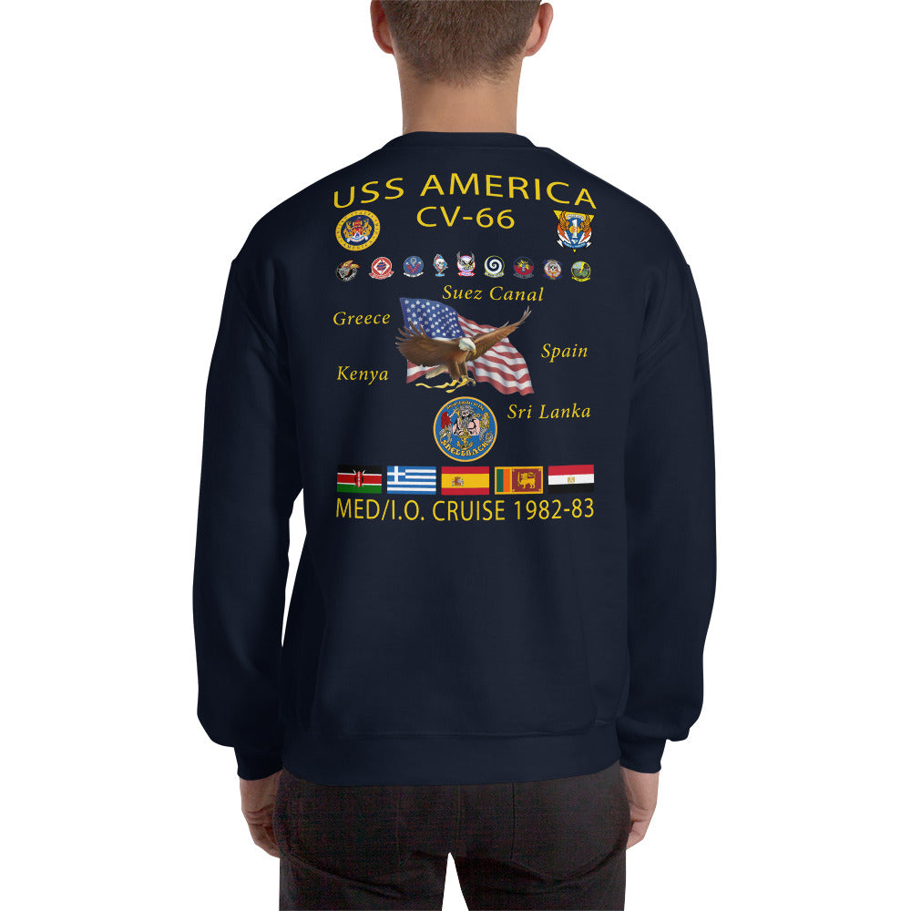 USS America (CV-66) 1982-83 Cruise Sweatshirt
