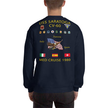 Load image into Gallery viewer, USS Saratoga (CV-60) 1980 Cruise Sweatshirt