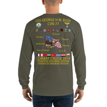 Load image into Gallery viewer, USS George HW Bush (CVN-77) 2014 Long Sleeve Cruise Shirt