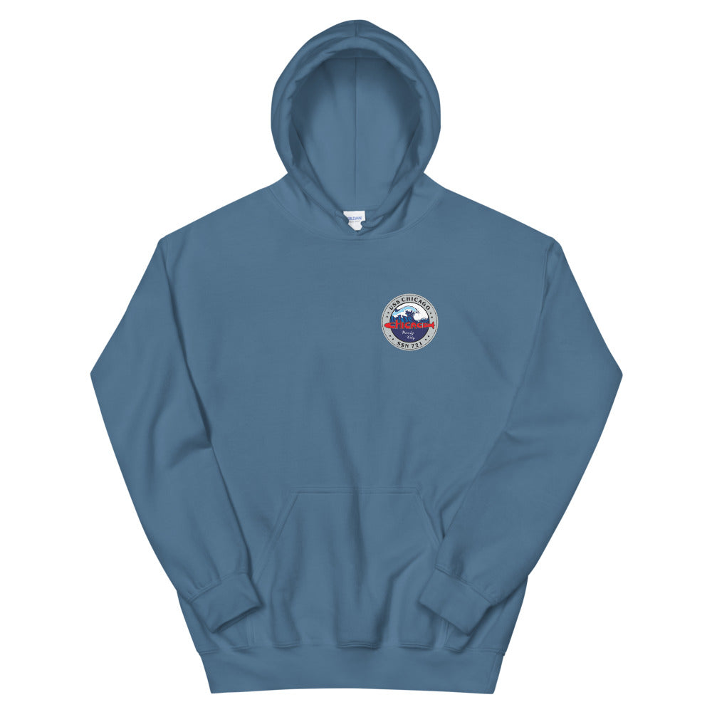 USS Chicago (SSN-721) SE Ship's Crest Hoodie
