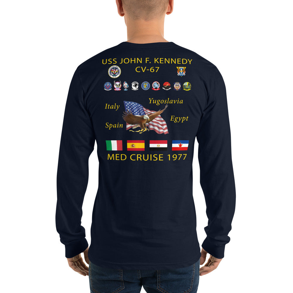 USS John F. Kennedy (CV-67) 1977 Long Sleeve Cruise Shirt