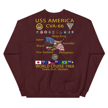 Load image into Gallery viewer, USS America (CVA-66) 1968 Cruise Sweatshirt