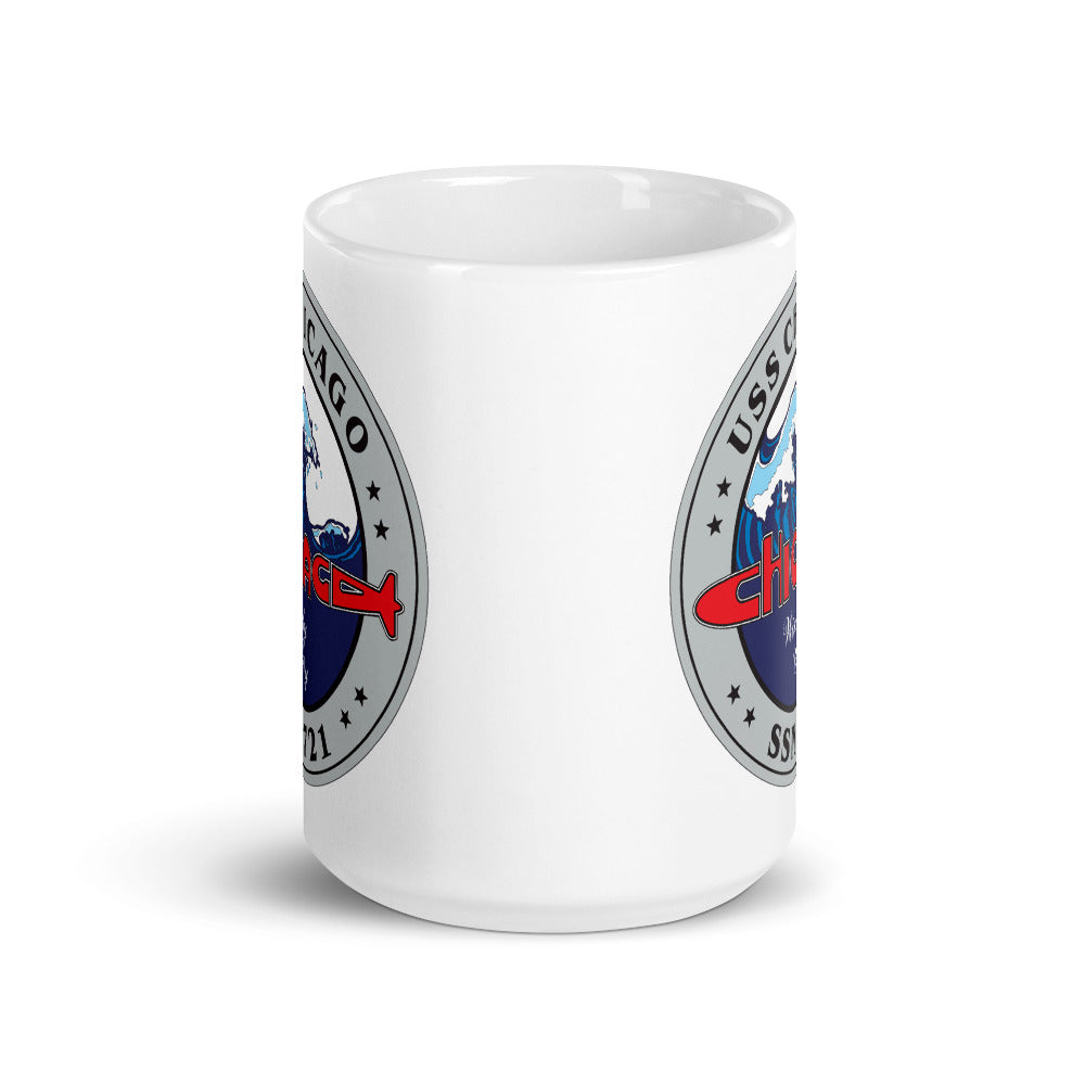 USS Chicago (SSN-721) SE Ship's Crest Mug