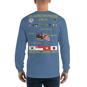 USS George Washington (CVN-73) 2014 Long Sleeve Cruise Shirt