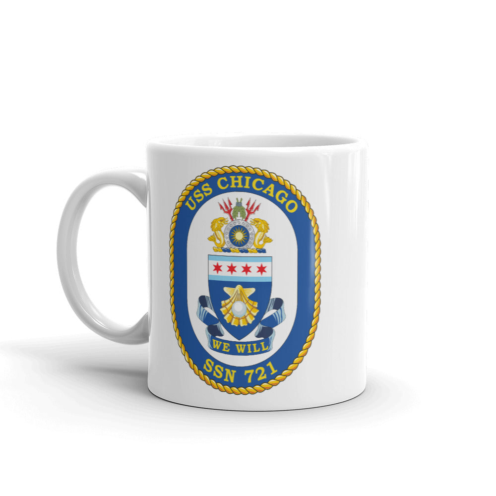 USS Chicago (SSN-721) Ship's Crest Mug