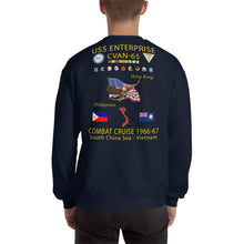 Load image into Gallery viewer, USS Enterprise (CVAN-65) 1966-67 Cruise Sweatshirt