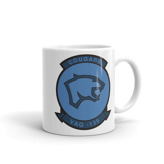VAQ-139 Cougars Squadron Crest Mug