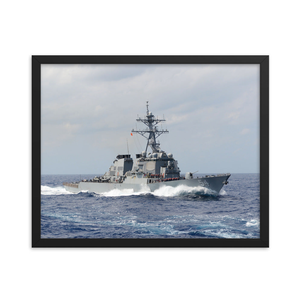 USS Curtis Wilbur (DDG-54) Framed Ship Photo
