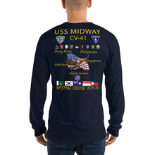 Load image into Gallery viewer, USS Midway (CV-41) 1975-76 Long Sleeve Cruise Shirt