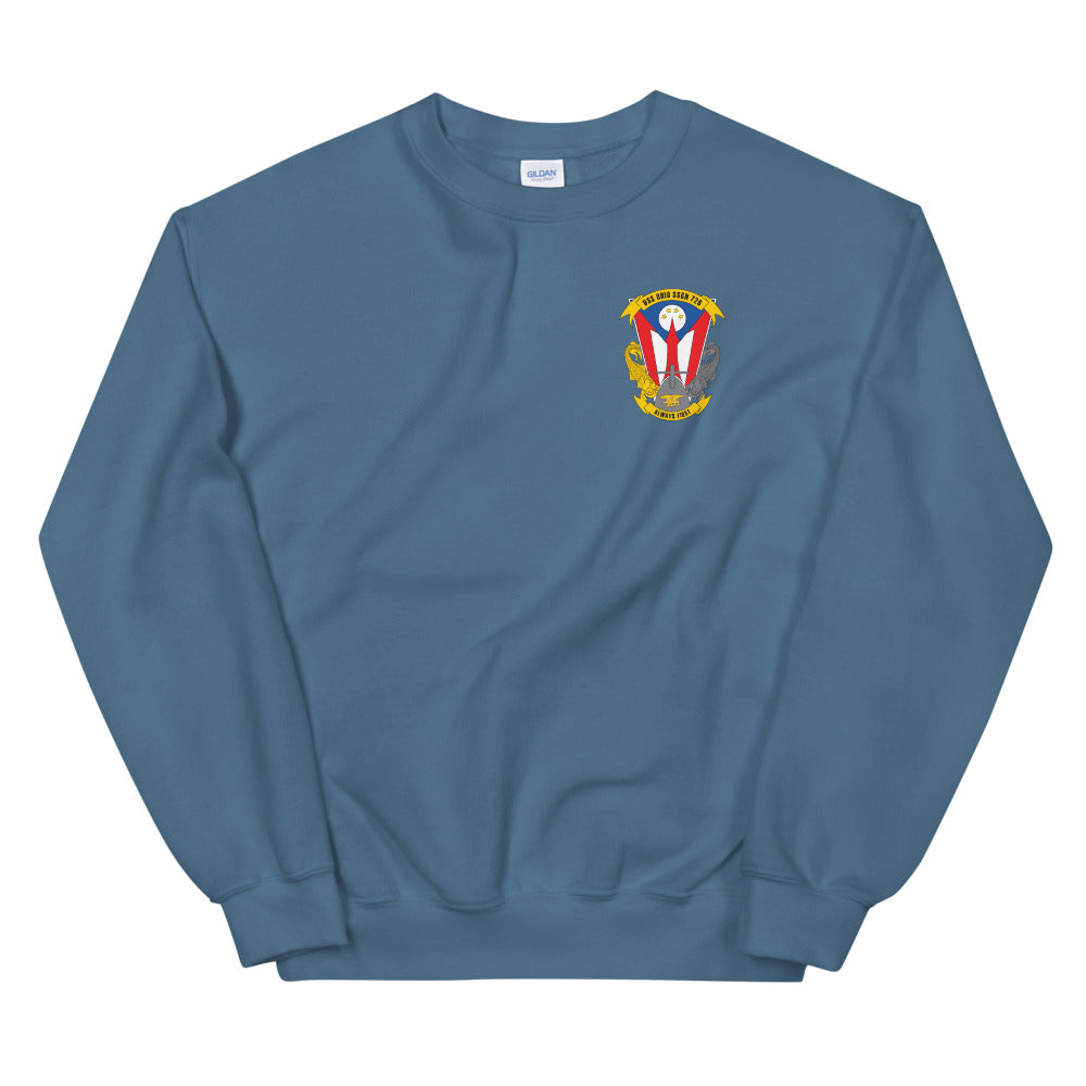 USS Ohio (SSGN-726) Full Ship's Crest Sweatshirt