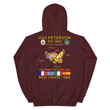 Load image into Gallery viewer, USS Peterson (DD-969) 1986 Cruise Hoodie