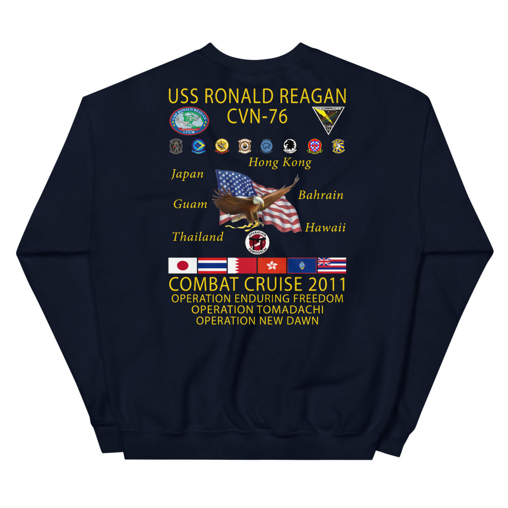 USS Ronald Reagan (CVN-76) 2011 Cruise Sweatshirt