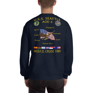 USS Seattle (AOE-3) 1989 Cruise Sweatshirt