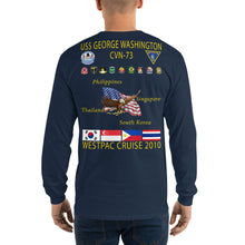 Load image into Gallery viewer, USS George Washington (CVN-73) 2010 Long Sleeve Cruise Shirt