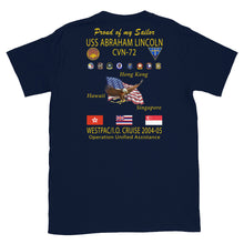 Load image into Gallery viewer, USS Abraham Lincoln (CVN-72) 2004-05 Cruise Shirt - Family
