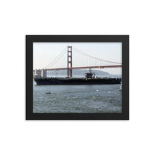 Load image into Gallery viewer, USS Nimitz (CVN-68) Framed Ship Photo - Golden Gate