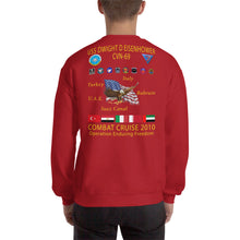 Load image into Gallery viewer, USS Dwight D. Eisenhower (CVN-69) 2010 Cruise Sweatshirt