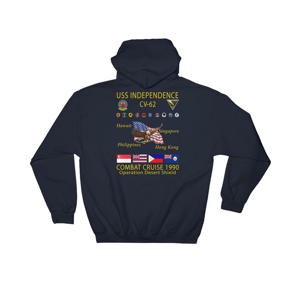 USS Independence (CV-62) 1990 Cruise Hoodie