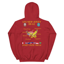 Load image into Gallery viewer, USS New Jersey (BB-62) 1989-90 Cruise Hoodie