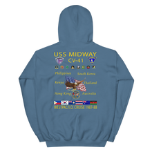 Load image into Gallery viewer, USS Midway (CV-41) 1987-88 Cruise Hoodie