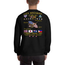 Load image into Gallery viewer, USS Midway (CVA-41) 1965 Cruise Sweatshirt