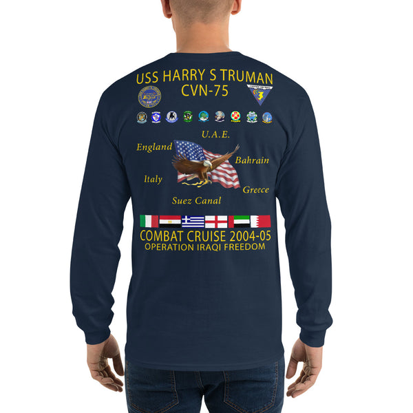 USS Harry S. Truman (CVN-75) 2004-05 Long Sleeve Cruise Shirt