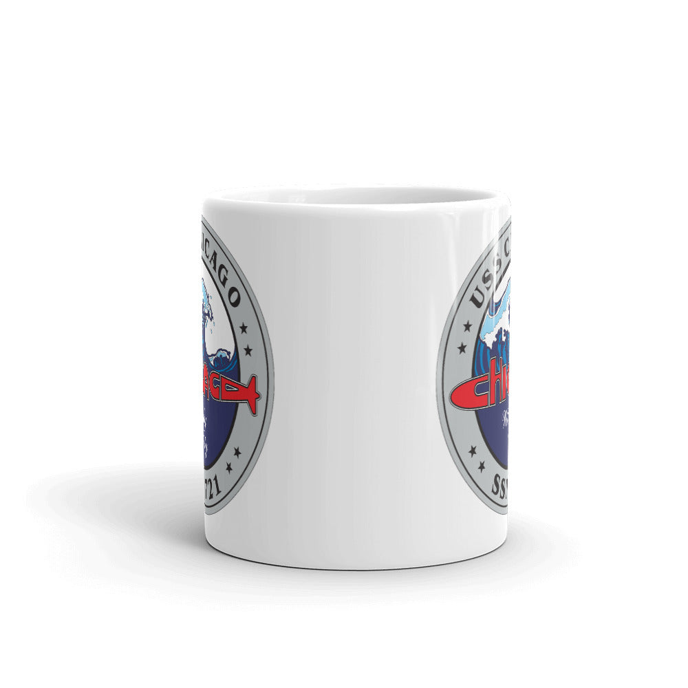 USS Chicago (SSN-721) SE Ship's Crest Mug