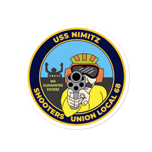 Load image into Gallery viewer, USS Nimitz (CVN-68) Shooters Union Local 68 Sticker