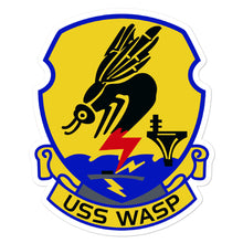 Load image into Gallery viewer, USS Wasp (CV-18) Ship&#39;s Crest Vinyl Sticker