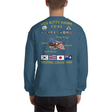 Load image into Gallery viewer, USS Kitty Hawk (CV-63) 1994 Cruise Sweatshirt